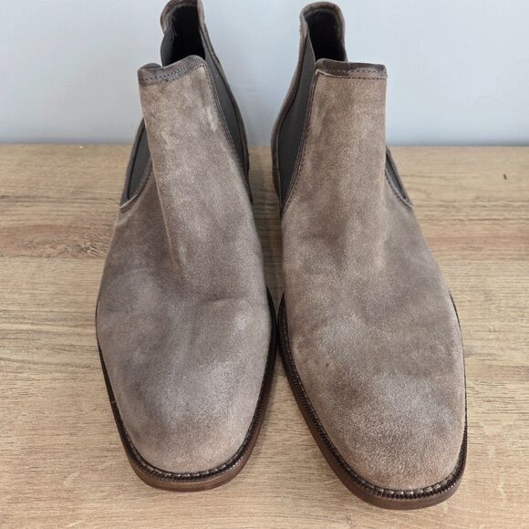Johnston & Murphy Collection Hartley Chelsea Boots Suede Mens Sz 10M Taupe Brown main image 6